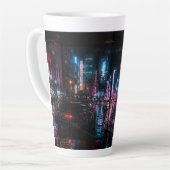 Moderne Neon-Glow-Latte-Mug Milchtasse (Linke Ecke)