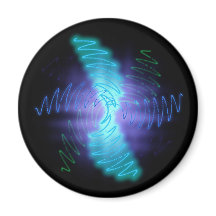 Moderne Neon Glows Sound Waves