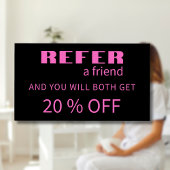 Moderne Neon-Pink-Schwarz-Referenzkarten