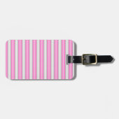 Moderne Neon-Pink-Streifen mit 3D-Effekt Gepäckanhänger (Vorderseite horizontal)