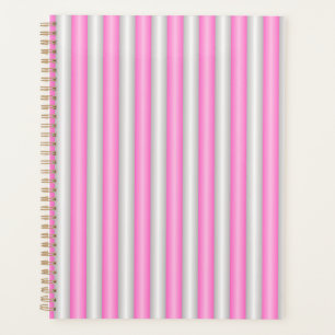 Moderne Neon-Pink-Streifen mit 3D-Effekt Planer