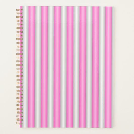 Moderne Neon-Pink-Streifen mit 3D-Effekt Planer (Vorderseite)