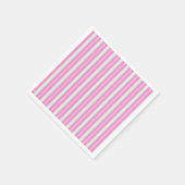 Moderne Neon-Pink-Streifen mit 3D-Effekt Serviette (Ecke)