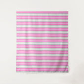 Moderne Neon-Pink-Streifen mit 3D-Effekt Wandteppich (Vorderseite)