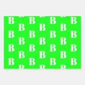 Moderne neongrüne Magenta aqua Custom Geschenkpapier Set (Vorderseite 2)