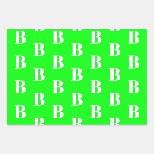 Moderne neongrüne Magenta aqua Custom Geschenkpapier Set (Vorderseite 2)