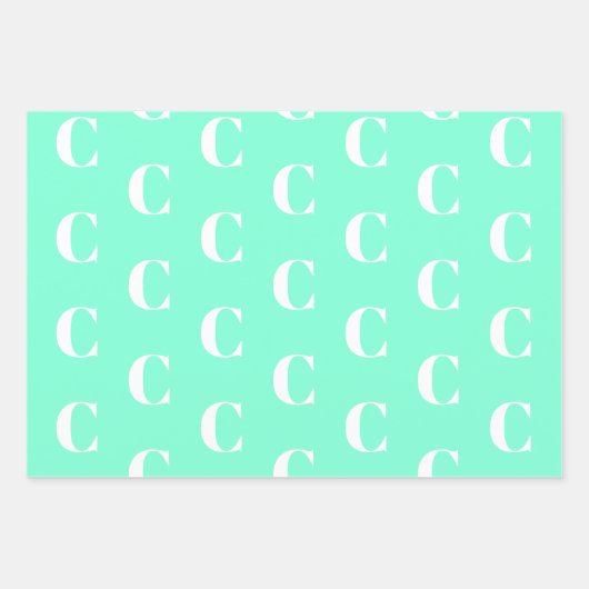 Moderne neongrüne Magenta aqua Custom Geschenkpapier Set (Vorderseite 3)