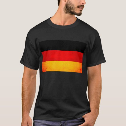 Moderne nervöse deutsche Flagge T-Shirt (Vorderseite)