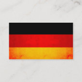 Moderne nervöse deutsche Flagge Visitenkarte (Rückseite)
