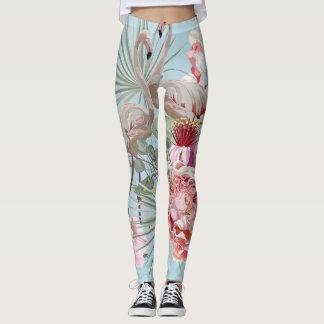 Moderne Neuankömmlinge Elegante Blumen und Flaming Leggings