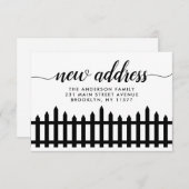 Moderne neue Address Script Zuhause Picket Fence M Ankündigung (Vorne/Hinten)