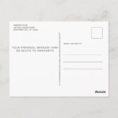 Moderne neue Adresse I Moving Pet Foto Dog Moving Postkarte (Rückseite)