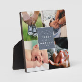 Moderne neue Baby-FotoCollage Fotoplatte (Vorderseite)