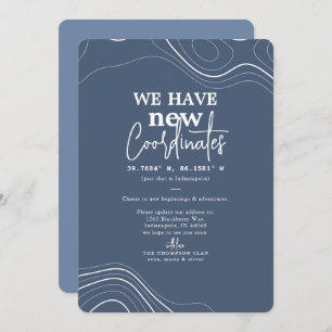 Moderne neue Koordinaten für Blue Moving Ankündigung