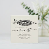 Moderne neue Nest-Zuhause - Adressenänderung Ankündigung (Stehend Vorderseite)