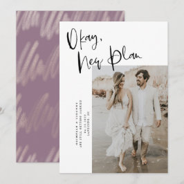 Moderne neue Planänderung Datum Hochzeit speichern Save The Date