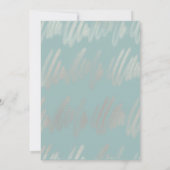 Moderne neue Planänderung Datum Hochzeit speichern Save The Date (Rückseite)