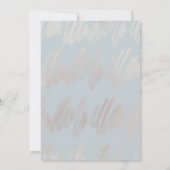 Moderne neue Planänderung Datum Hochzeit speichern Save The Date (Rückseite)