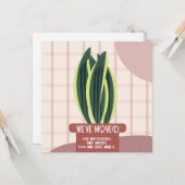 Moderne neue ZUHAUSE Address House Pflanze Karte (Vorderseite/Rückseite Beispiel)