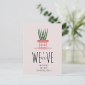 Moderne neue ZUHAUSE-Adresse Postkarte (Stehend Vorderseite)