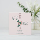 Moderne, neue ZUHAUSE-Adressen mit Pflanze Karte (Stehend Vorderseite)