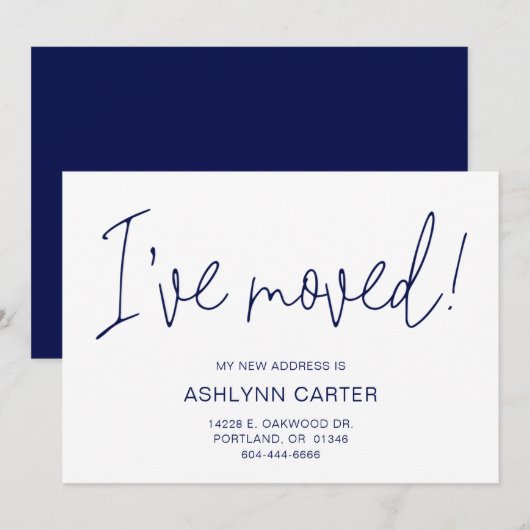 Moderne neue Zuhause Ankündigung (Vorne/Hinten)