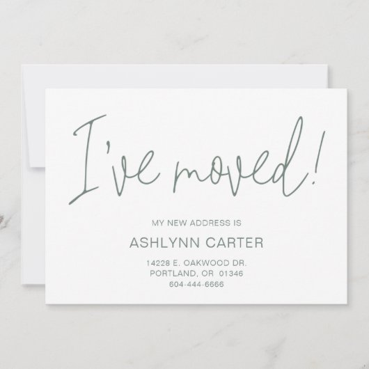 Moderne neue Zuhause Ankündigung (Vorderseite)