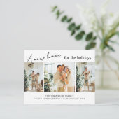 Moderne neue Zuhause für das Holidays Foto Moving Ankündigungspostkarte (Stehend Vorderseite)