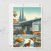 Moderne neue Zuhause Housewarming Einladung (Rückseite)