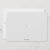 Moderne neue Zuhause-Kalligrafie Smoky Navy Moving Ankündigung (Rückseite)