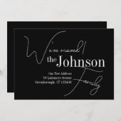 Moderne neue Zuhause Moving Ankündigung (Vorne/Hinten)