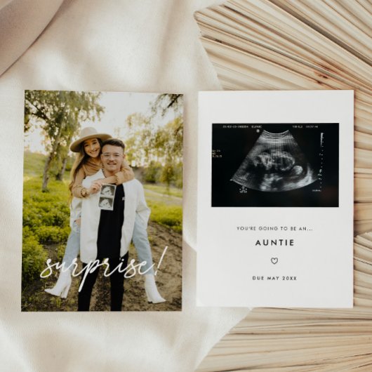 Moderne Neugeborene/Großeltern/Nana-Schwangerschaf Ankündigung