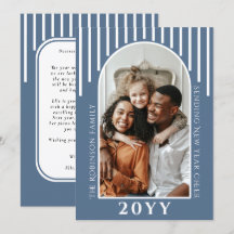 Moderne Neujahrskarte-Bildausgabe auf der Rückseit