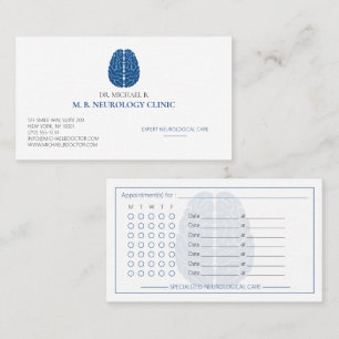 Moderne Neurologe Neurologie Klinik Gehirn Logo Terminkarte