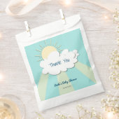 Moderne neutrale Baby-Dusche für das Sonnenlicht Geschenktütchen (Ausgeschnitten)