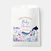 Moderne Neutrale Babydusche unter dem Meer Geschenktütchen (Vorderseite)