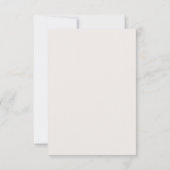 Moderne, neutrale Beige Botanische Hochzeitskarte Einladung (Rückseite)