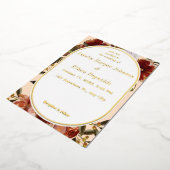 Moderne neutrale Blütenrustik Folieneinladung (Gedreht)