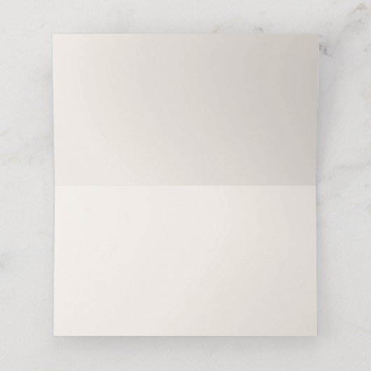 Moderne neutrale Boho Floral Wedding Platzkarte (Innenseite Aufgefaltet)