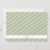 Moderne neutrale Dinosaurier-Silhouette zum Geburt Einladung (Rückseite)