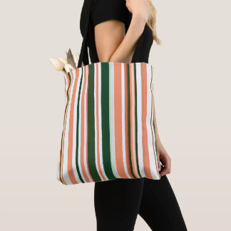 Moderne neutrale Erdtöne Streifen Tasche