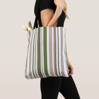 Moderne neutrale Erdtöne Streifen Tasche
