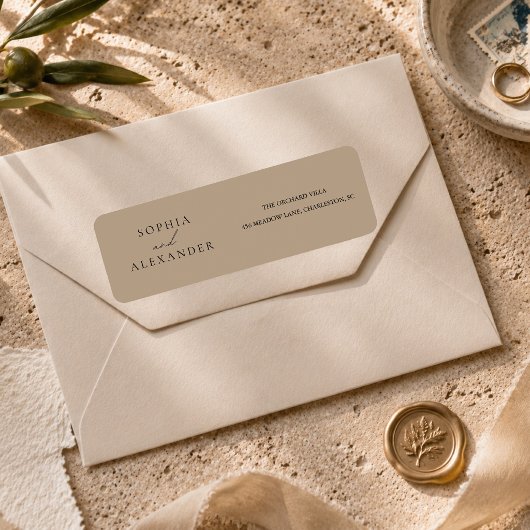 Moderne neutrale Hochzeit Elegant