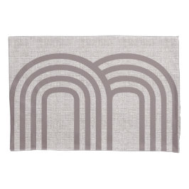 Moderne neutrale Linenlinie Art Design Kissenbezug