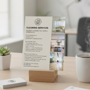 Moderne neutrale Reinigungsdienstleistungen Foto-L Flyer