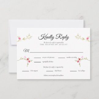 Moderne neutrale RSVP-Hochzeitsantwortkarten-Desig RSVP Karte