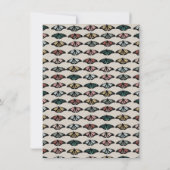 Moderne neutrale Schmetterlinge Gartenmuster Dankeskarte (Rückseite)