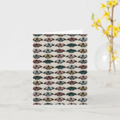 Moderne neutrale Schmetterlinge Gartenmuster Karte (Gelbe Blume)