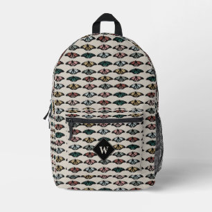 Moderne neutrale Schmetterlinge Gartenmuster-Monog Bedruckter Rucksack