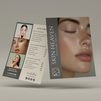 Moderne neutrale Spa-Dienstleistungen für Hautpfle Flyer